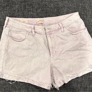 Universal Thread Pink Jean Shorts Casual Frayed Hem